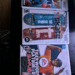 Wipeout The Game/skate it/Tiger Woods PGA Tour 09 bundle Nintendo Wii