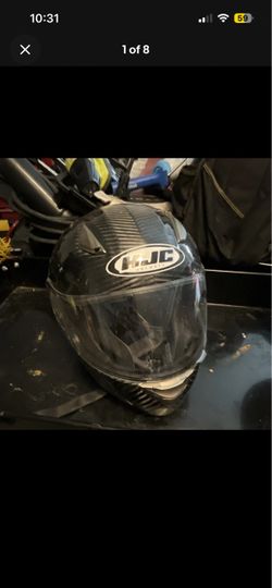 HJC Carbon Fiber HELMET Size M Clear Screen Visor