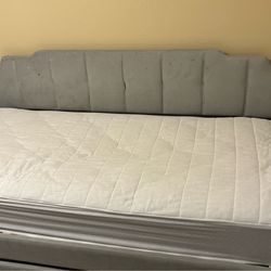 Twin bed with trundle bed underneath!!!  $50.00. READ DESCRIPTION!!!