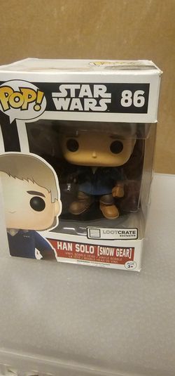 Star Wars Funko Pop Han Solo Snow Gear #86, Loot Crate Exclusive Star Wars Funko