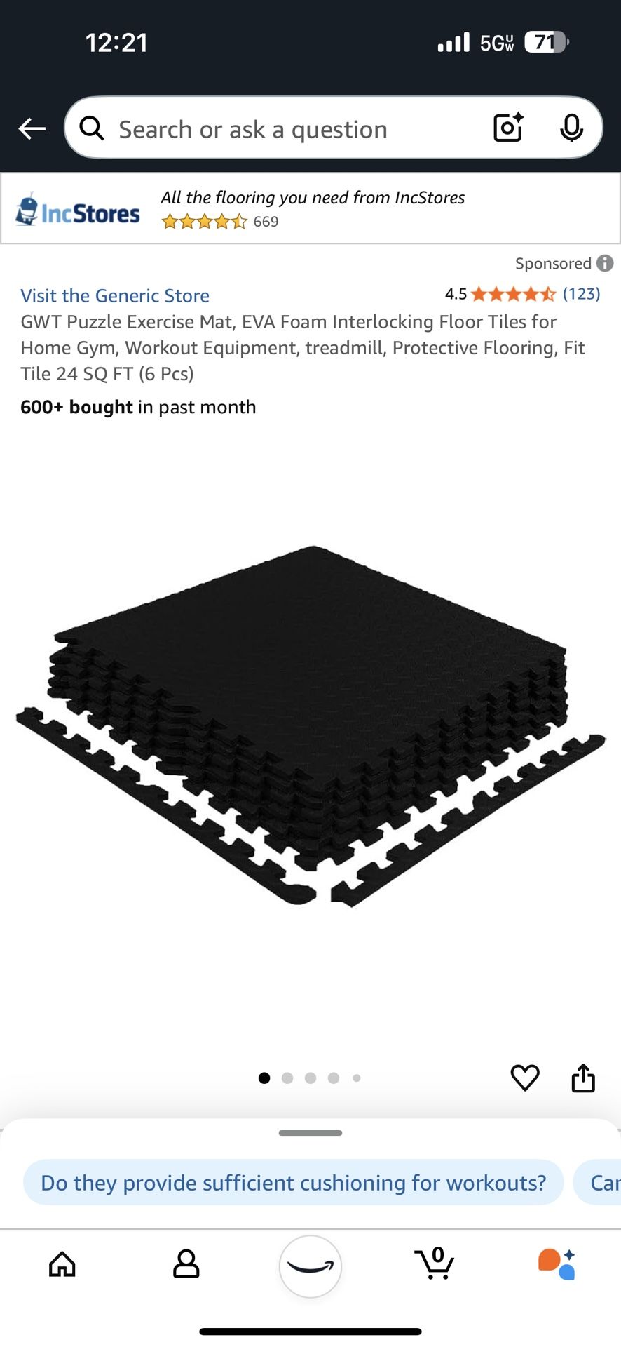 Interlocking Gym Floor Mat