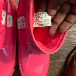 Pink Rain Boot Uggs