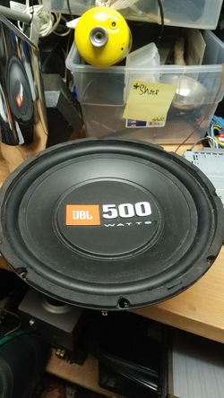 2 jbl 500 watt 10" subwoofers