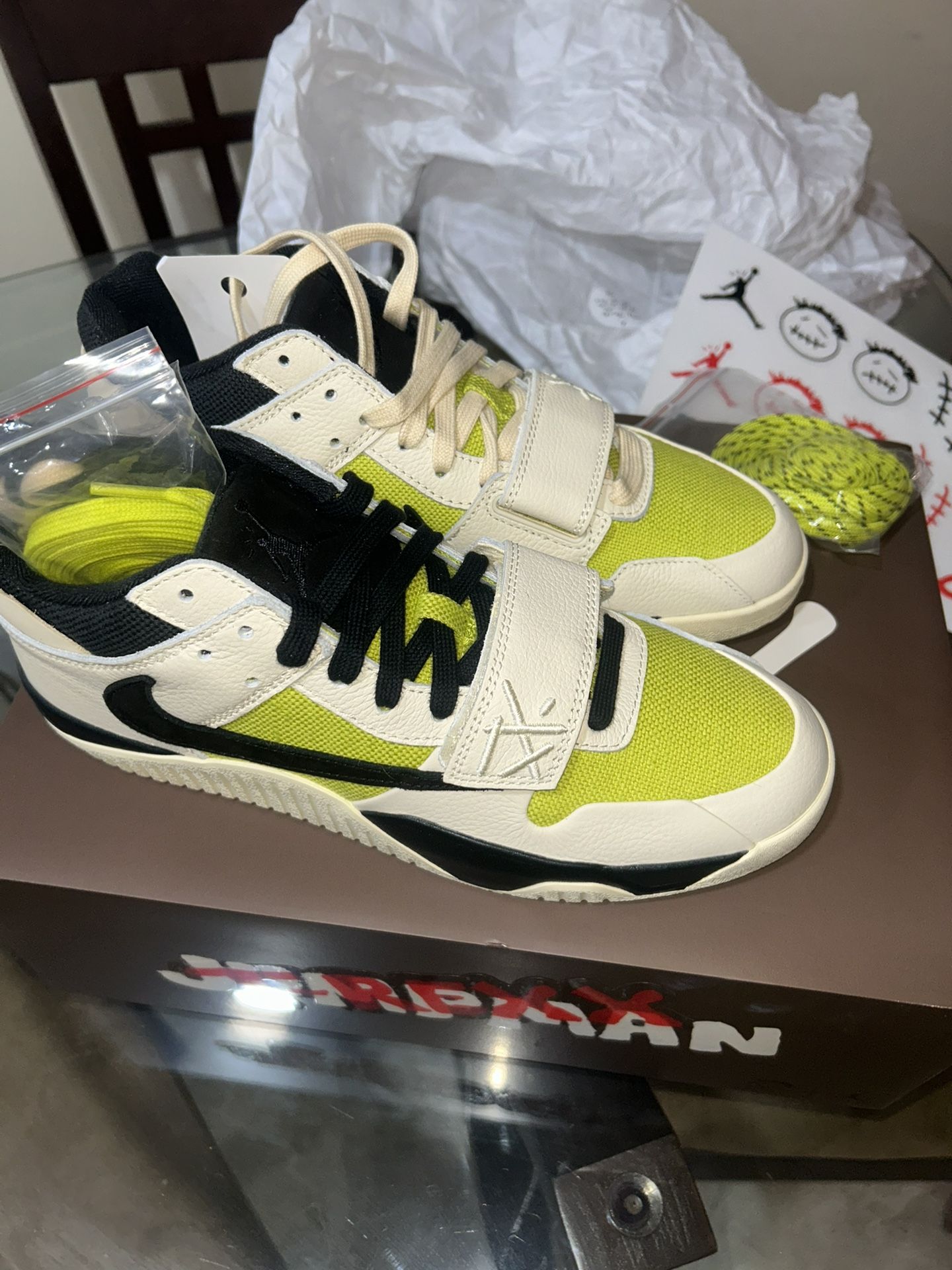 Nike Air Jordan Jumpman Jack TR Travis Scott Bright Cactus - 10 Mens New