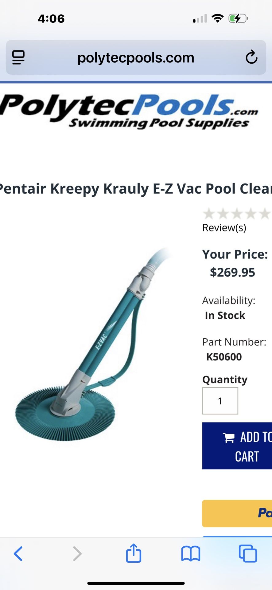 Pentair Pool Cleaner
