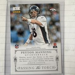 2013 Panini Elite Dan Marino Peyton Manning Passing The Torch