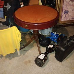 Antique 1940s Drum Table 