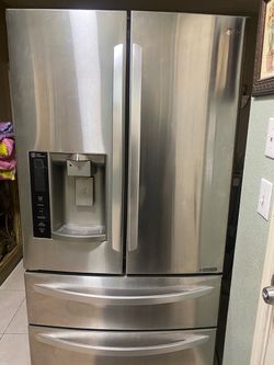 LG Stainless Steel French Door Refrigerator - Needs Cooling Repair / Part