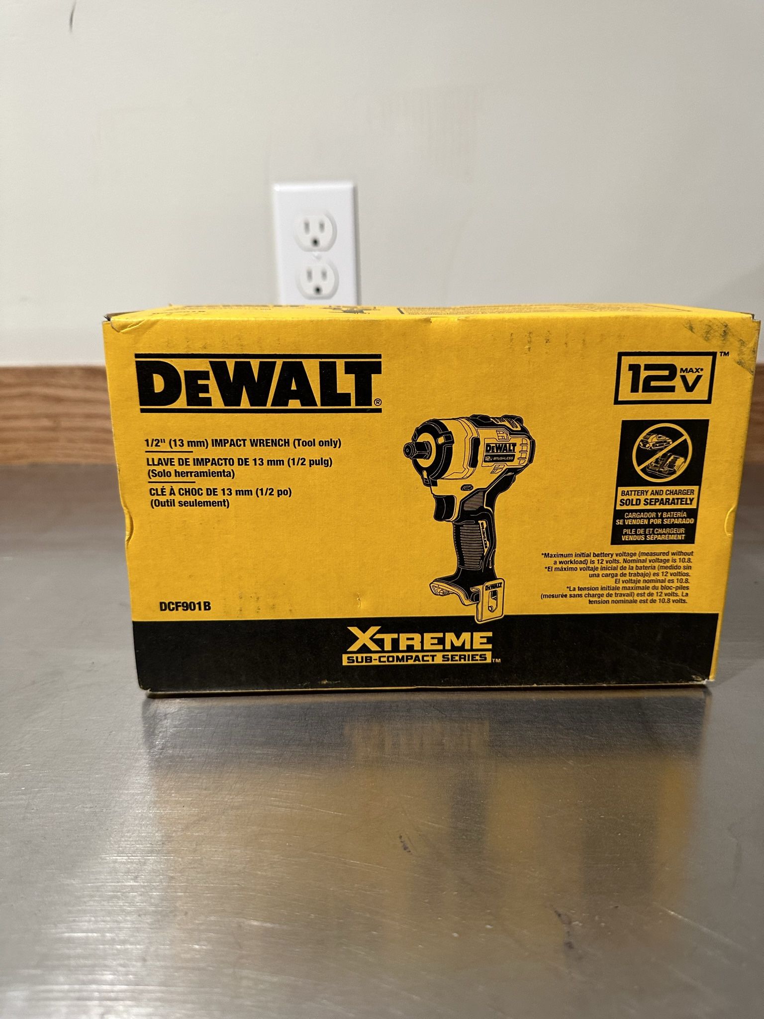 DEWALT 12v MAX XR Cordless Brushless 3/8 in. Compact Impact Wrench (Tool Only)