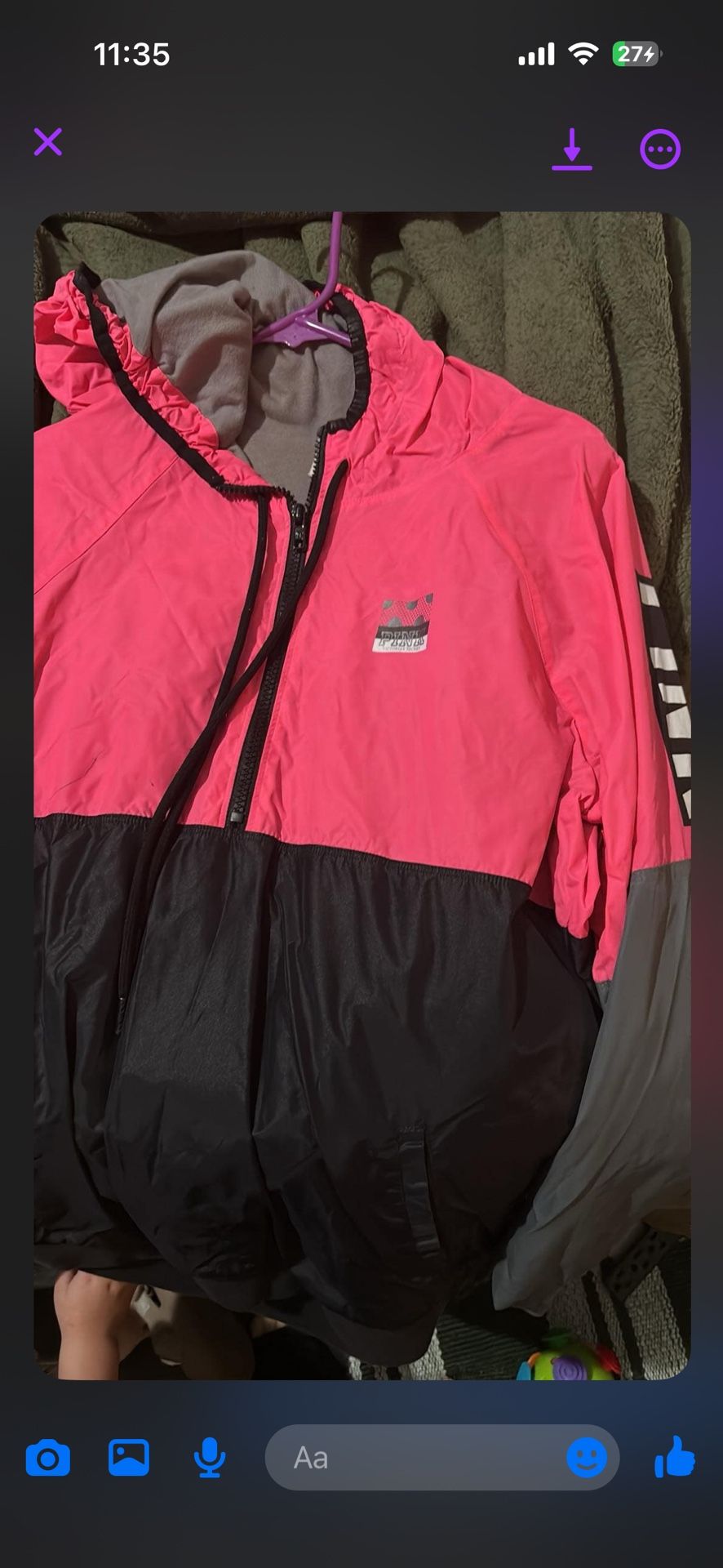 Vs Pink Windbreaker