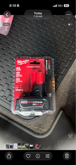 Milwaukee M12 battery XC 6.0