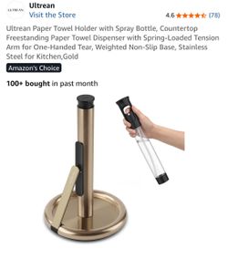 Ultrean Paper Towel Holder with Spray Bottle(Brand New)