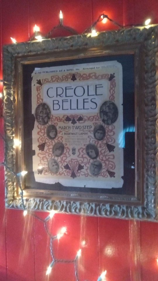 Early 1900 Sheet Music, Museum Framed