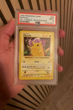 Pikachu shadowless PSA 9
