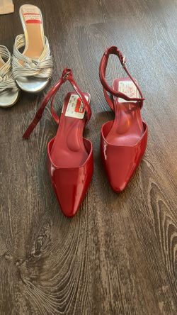 Red DKNY sandals