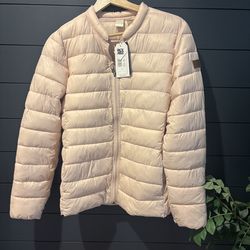 Roxy Women's Endless Dreaming Jacket in the color peach whip, size small