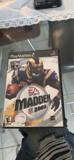 EA Sports Madden 2003 PS2 Tested and Working W/ Manual