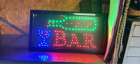 LED Bar Sign with Multicolor Lights