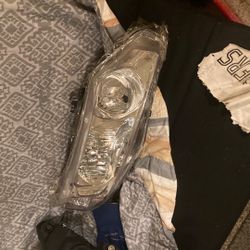 Honda Headlight Assembly Compatible With 2006 To 2011 Honda Civic 4 Door Headlamps Replacement Chrome Housing Amber Reflector Clear Lens Both Sides