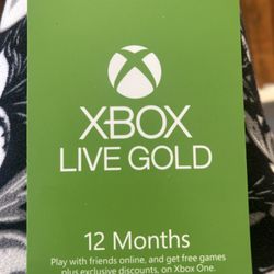 Xbox Live gold 12 Months