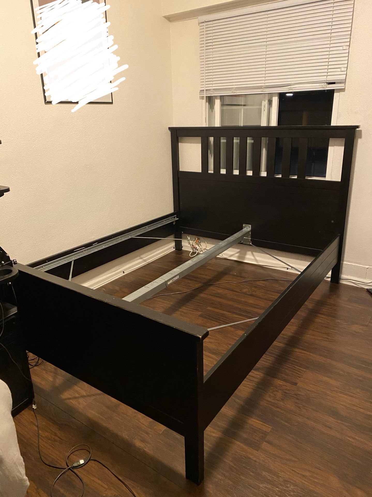 Queen Bed Frame & Slats (FREE)