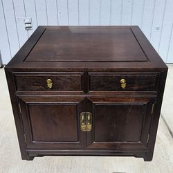 Dashing solid wood accent cabinet