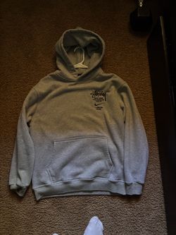 Stussy x Nike Collab Grey Pullover Hoodie