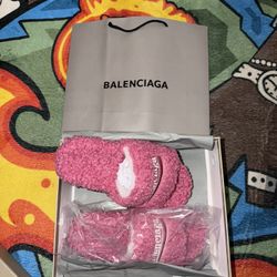 Balenciaga Furry Slides