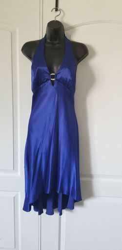 Royal blue halter dress 9/10