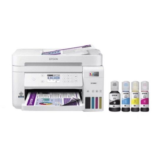EPSON EcoTank ET-3843 Wireless Color All-in-One Cartridge-Free Supertank Printer with Scanner