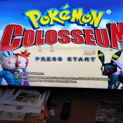 Nintendo Gamecube With Pokemon Colosseum 