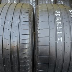 2 USED TIRES 265/40ZR19 PIRELLI ZERO  Both Installed and Balanced $120 ($60 each) 