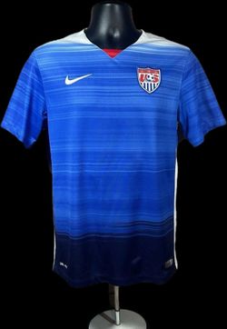 2015 USA Men's Nike dri-fit National Soccer Jersey  Large Size Blue
