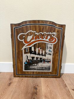 Cheers TV Show Vintage Dartboard Cabinet