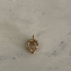 Ruby And Diamond 14 Ct Gold Pendant 