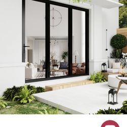 Ark Design Aluminum Patio Bifold Door(Black)