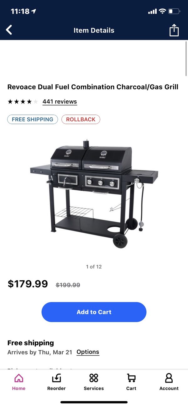 Dual Fuel Combination Charcoal And Gas Grill New In Box For Dual Fuel Combination Charcoal And Gas Grill New In Box