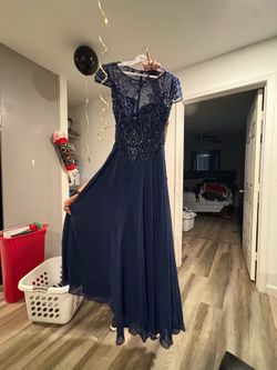 Elegant blue dress
