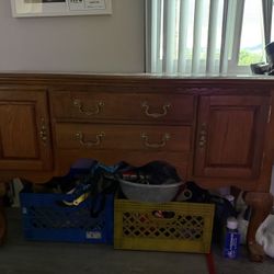 Brown Sideboard Table 