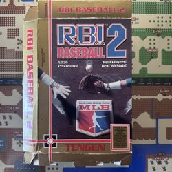 NES Nintendo RBI Baseball 2 Tengen Box Only (No Game) Please Read Description 