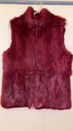 Zip Up Fuzzy Vest For Women 