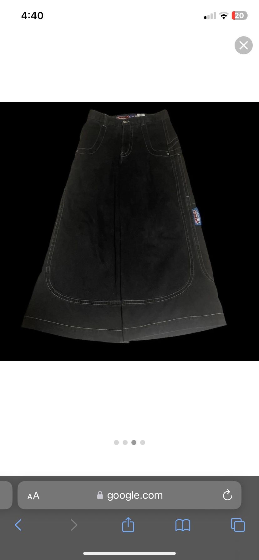 JNCO Black Kangaroo Denim