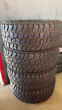 🛞SET OF 4 TAKE OFFS🛞 37x12.50R17 MICKEY THOMPSON BAJA BOSS AT **LIKE BRAND NEW**