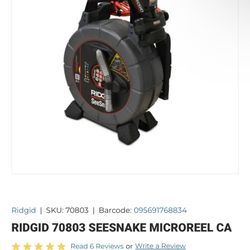 Brand New RIDGID SeeSnake MicroREEL CA (Model 70803)