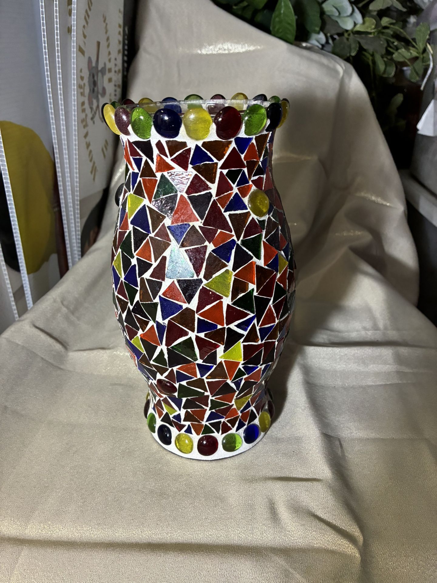 Colorful Mosaic Hurricane Candle Holder – Excellentu