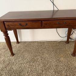Traditional style wooden console table. Made of solid wood