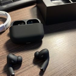 Custom Matte Black Apple AirPod Pros 