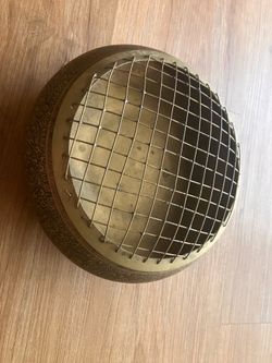 Vintage Brass Flower Arrangement Bowl Set