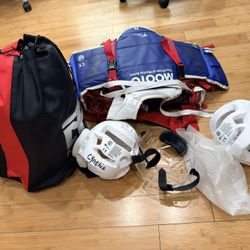 Taekwondo equipment is for girls aged 5 to 8