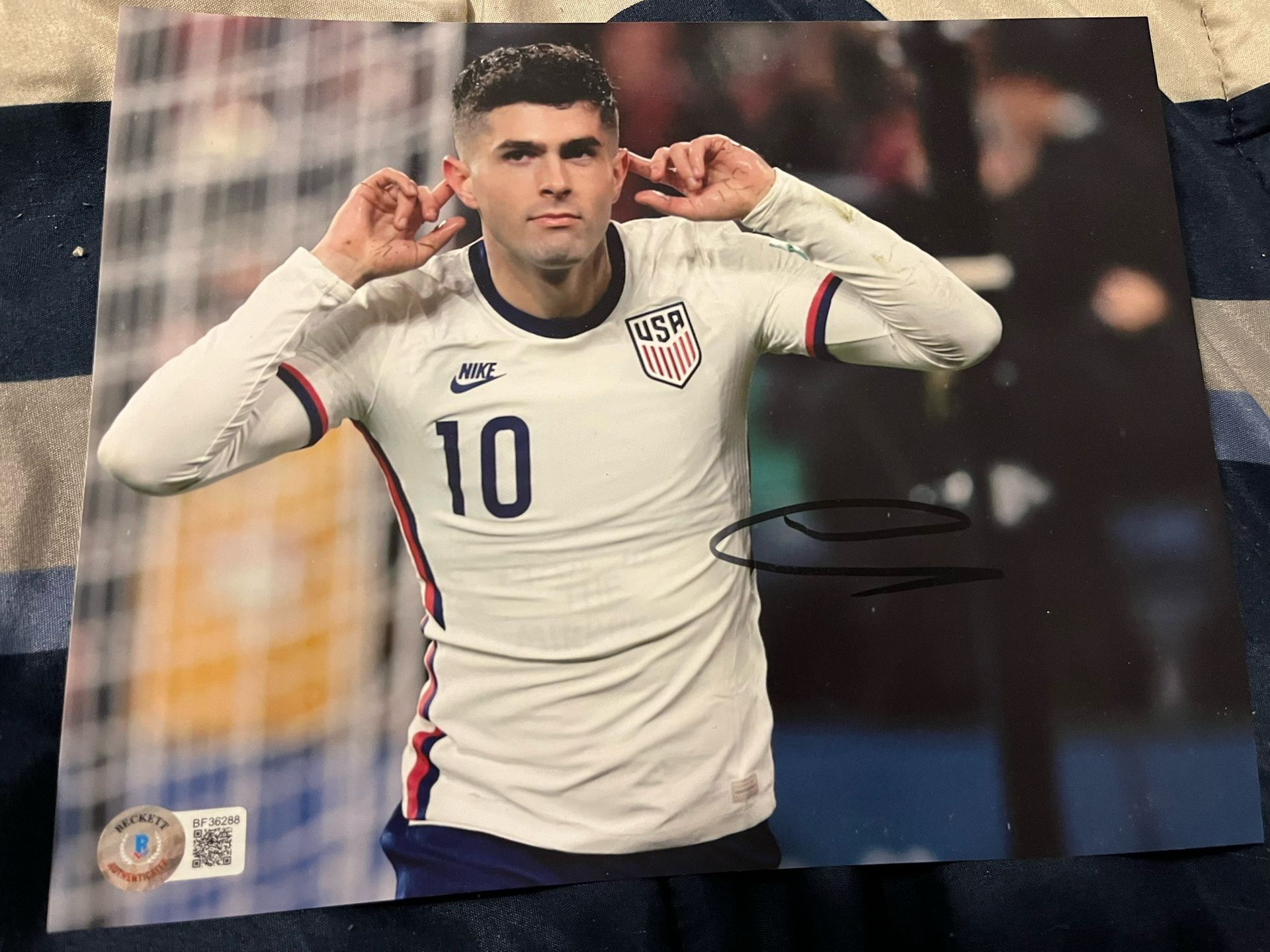 Christian Pulisic Signed 8x10 - Beckett Authenticated